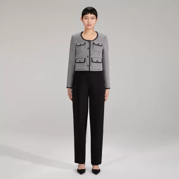 Outerwear*Self-Portrait Houndstooth Jacket