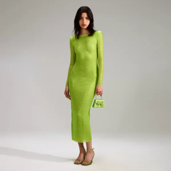 Dresses*Self-Portrait The Gg Dress The Gg Dress-Green